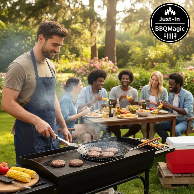 Danoz Bbqmagic Carbon Steel Grilling Skillet – 30.5 Cm Heavy-Duty Outdoor Cooking Pan 1