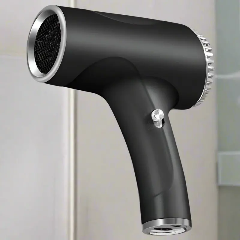 Danoz Beauty Black Ionic Cordless Hair Dryer – Compact Rechargeable Blow Dryer With Cool Air Function 1