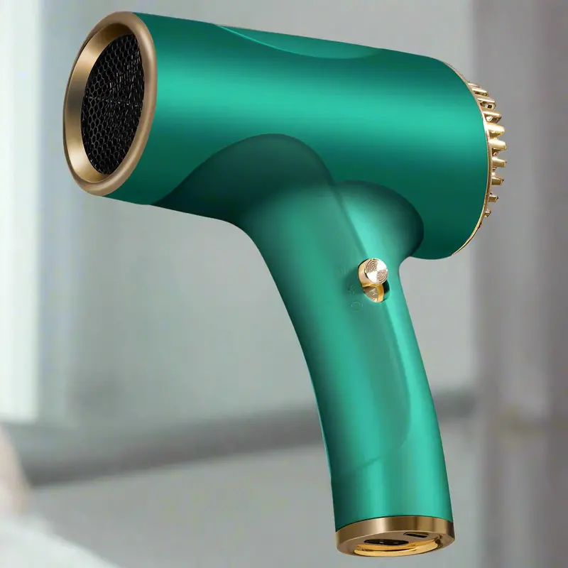 Danoz Beauty Green Ionic Cordless Hair Dryer – Ultra-Lightweight, Usb-Powered Portable Blow Dryer For Home & Travel 1