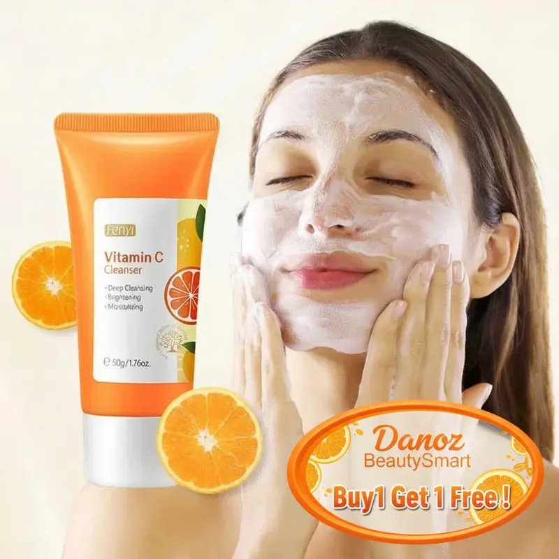 Danoz Beautysmart Vitamin C Foaming Facial Cleanser – Gentle Deep-Clean Wash For Brighter, Clearer Skin 1