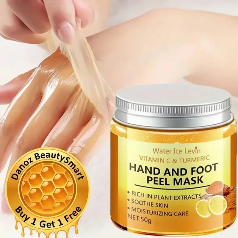 Danoz Beautysmart Vitamin C & Turmeric Hand & Foot Wax Mask – Illuminating Skin Treatment With Soothing Benefits (Bogo) 1