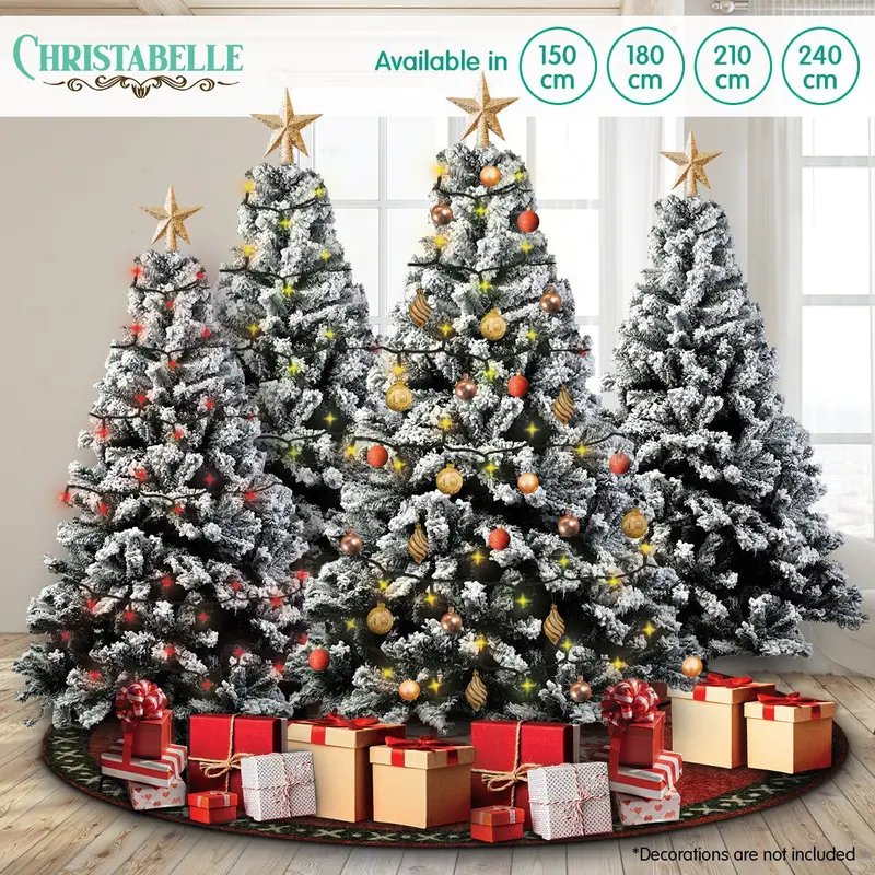 Danoz Christabelle 1.5M Snow-Tipped Artificial Christmas Tree – 550 Realistic Tips 1