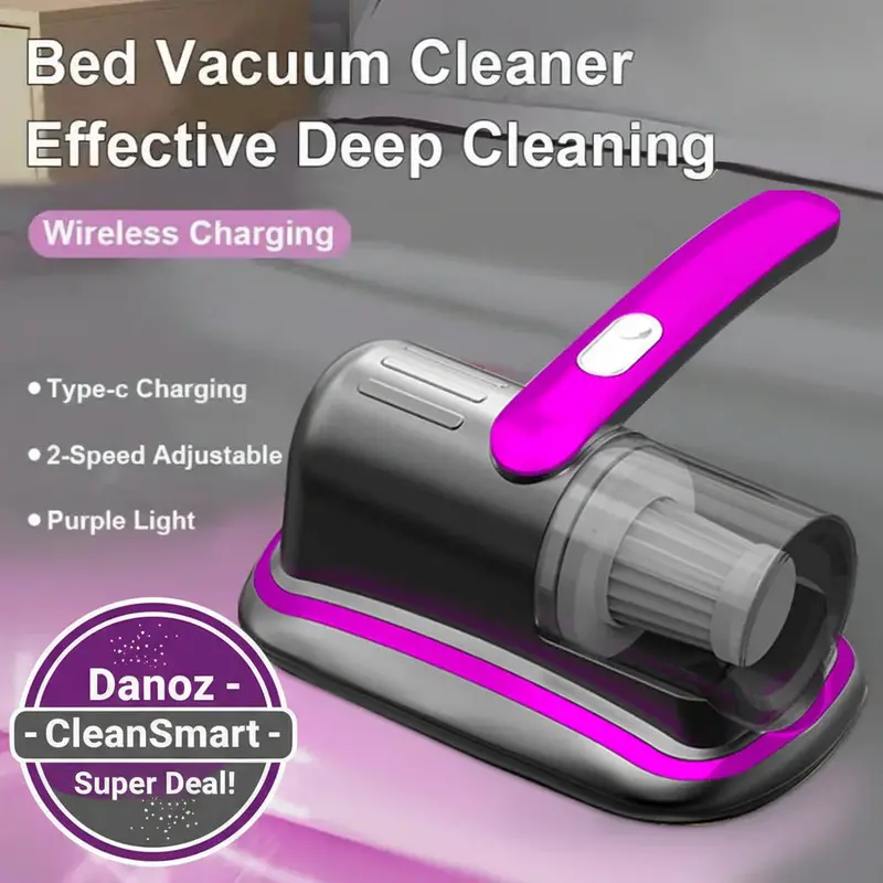 Danoz Cleansmart Uv-C Handheld Mattress Vacuum With Hepa Filter & Ultrasonic Vibration 1