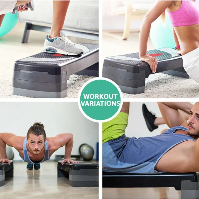 Danoz Direct 3-Height Aerobic Step Bench – Versatile Fitness Platform For Low-Impact Workouts 1
