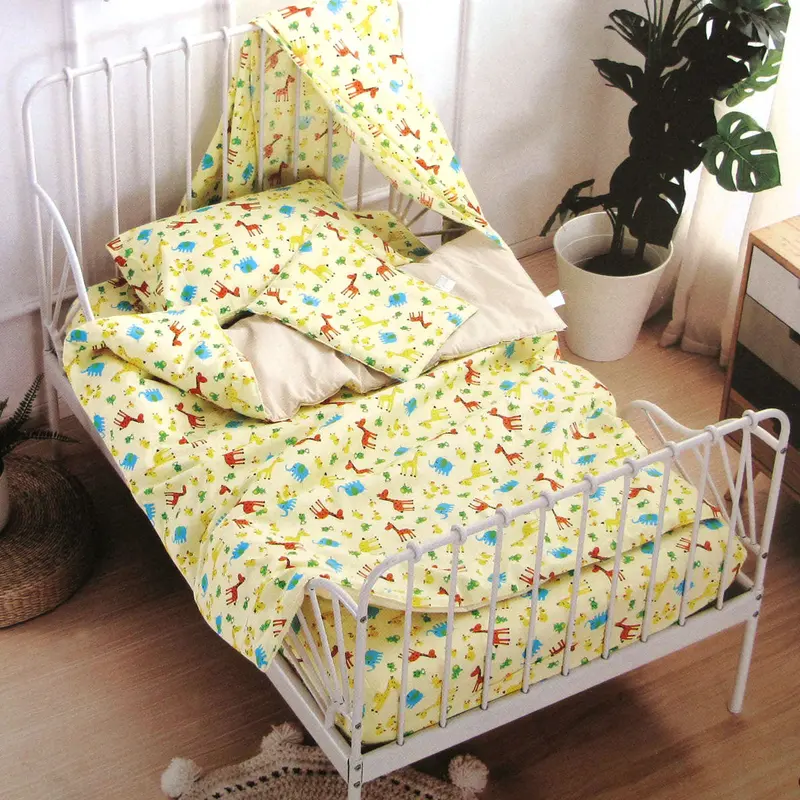 Danoz Direct Animal-Themed Baby Cot Sheet Set – 100% Cotton, Nursery Friendly 1