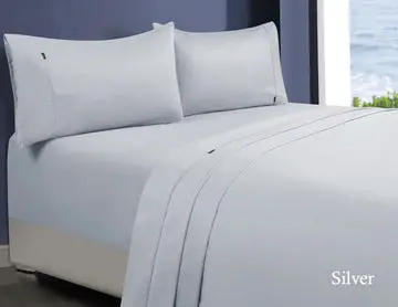 Danoz Direct Egyptian Cotton King Sheet Set – 1000Tc, Silver 1