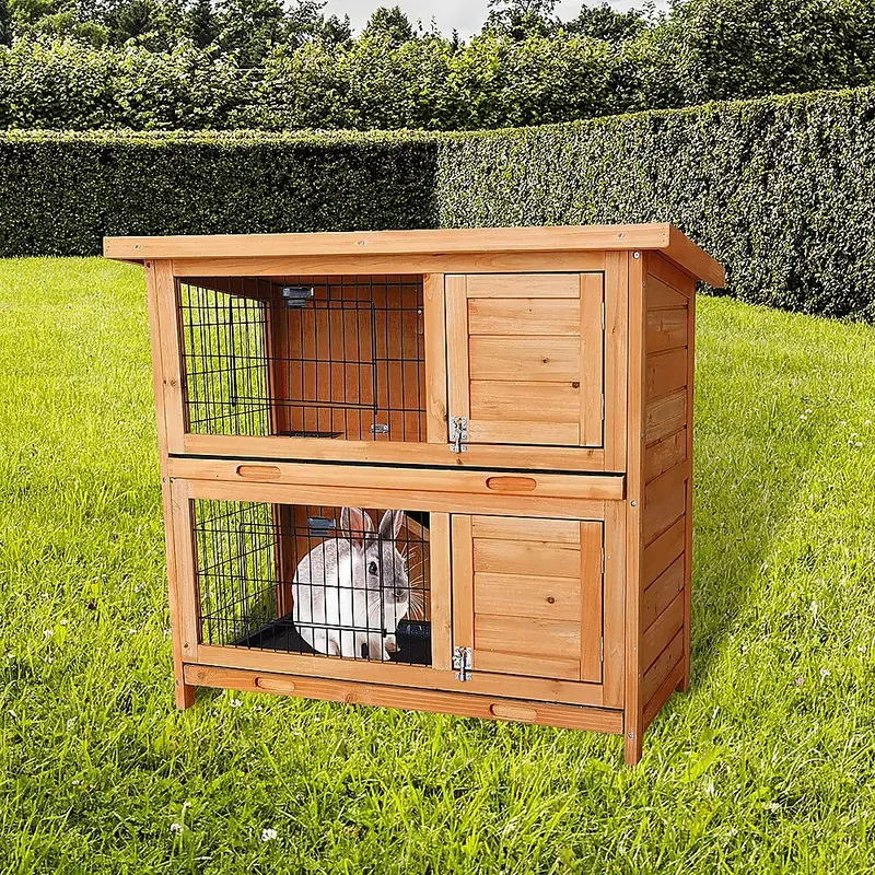Danoz Direct Large Rabbit Hutch With Base – Dual-Purpose Chicken Coop & Outdoor Hutch 1