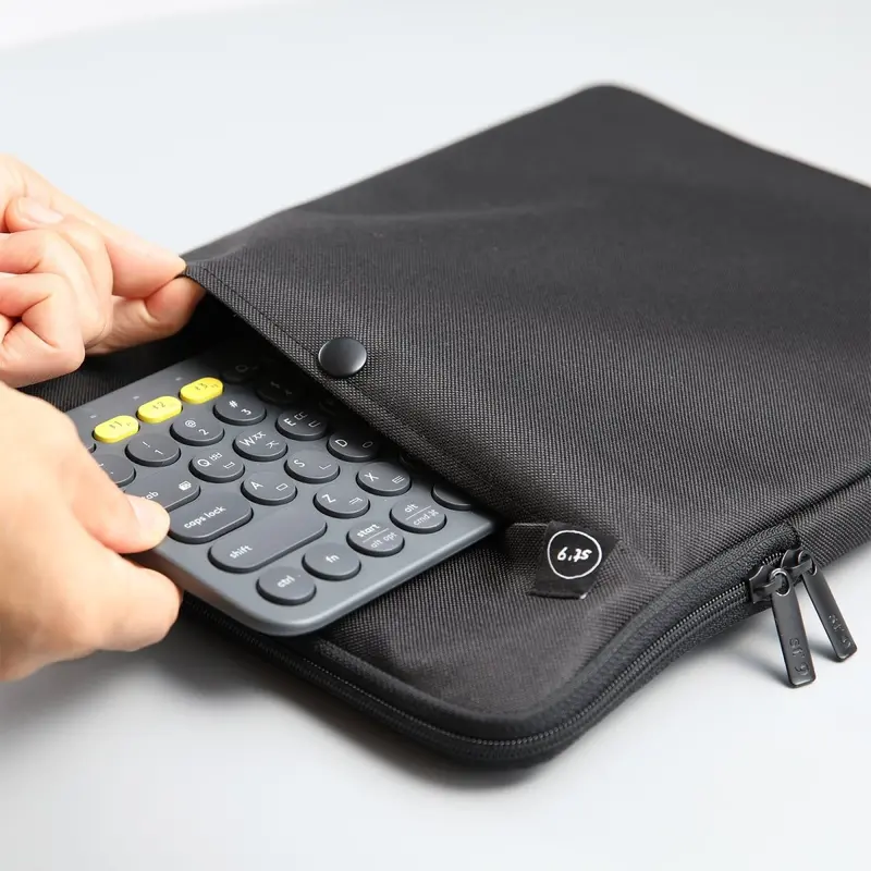 Danoz Direct Luke Black 15-Inch Laptop Sleeve – Slim, Shock-Absorbing Travel Case 1