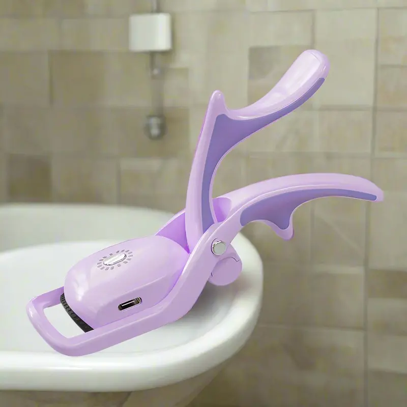 Danoz Direct Purple Usb Rechargeable Heated Eyelash Curler — Safe, Even-Heat Lash Styling Tool 1