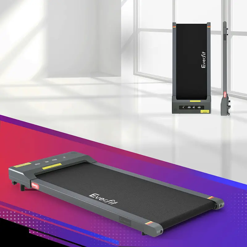 Danoz Everfit Compact Walking Pad – 400Mm Grey Under-Desk Treadmill For Home Fitness 1