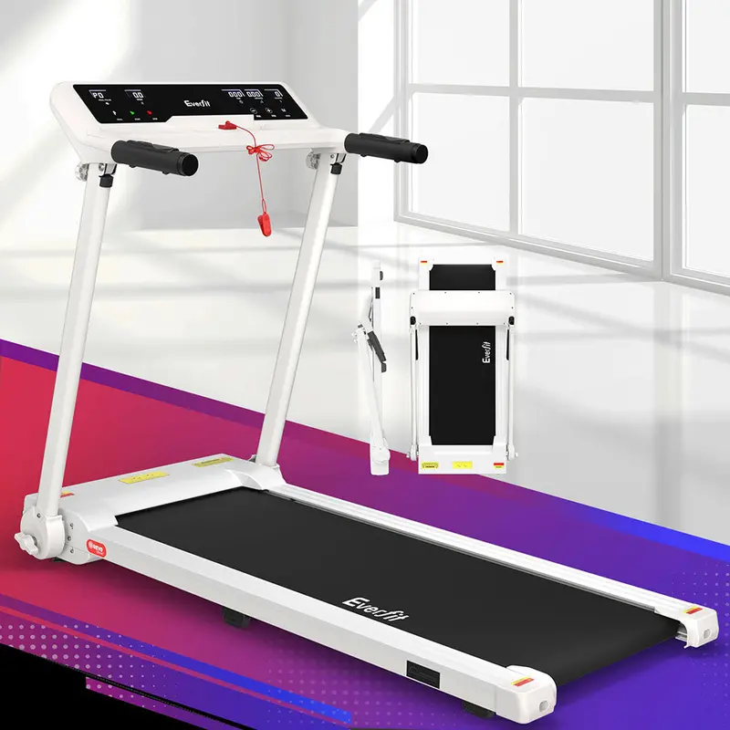 Danoz Everfit Electric Treadmill – Adjustable Speed Home Gym With Foldable 450Mm Deck (White) 1