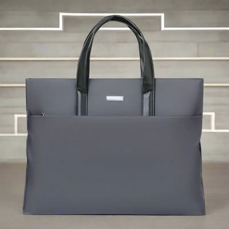 Danoz Fashion Gray Lightweight Business Tote – Durable, Professional-Grade Work & Commute Bag 1