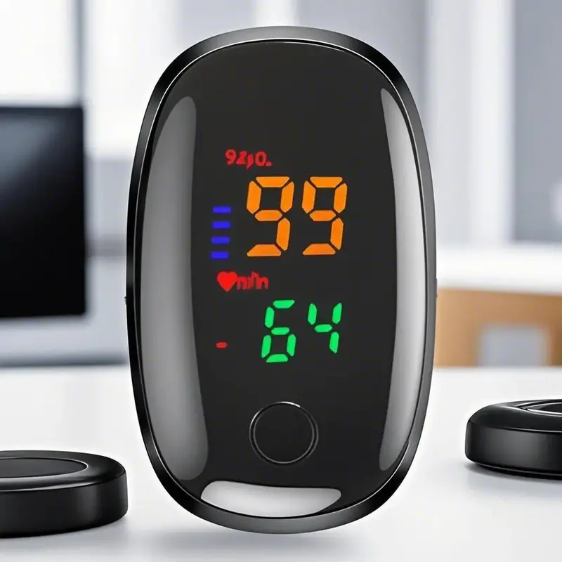 Danoz Finger Pulse Oximeter – Portable Heart Rate & Blood Oxygen Monitor With Lcd Display 1