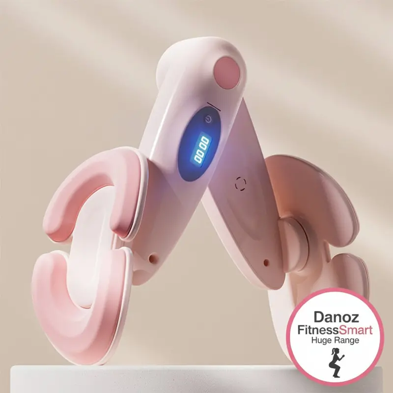 Danoz Fitness Pink Smart Kegel & Thigh Master – Adjustable Digital Pelvic Floor Strengthener For Women’S Fitness 1