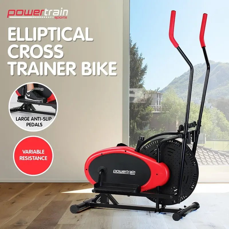 Danoz Fitness Powertrain Elliptical Cross Trainer & Upright Bike Combo – All-In-One Cardio Machine With Delivery 1