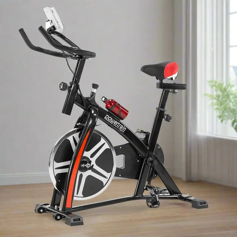 Danoz Fitness Powertrain Spin Bike – Heavy-Duty Flywheel Exercise Bike In Matte Black With Delivery 1