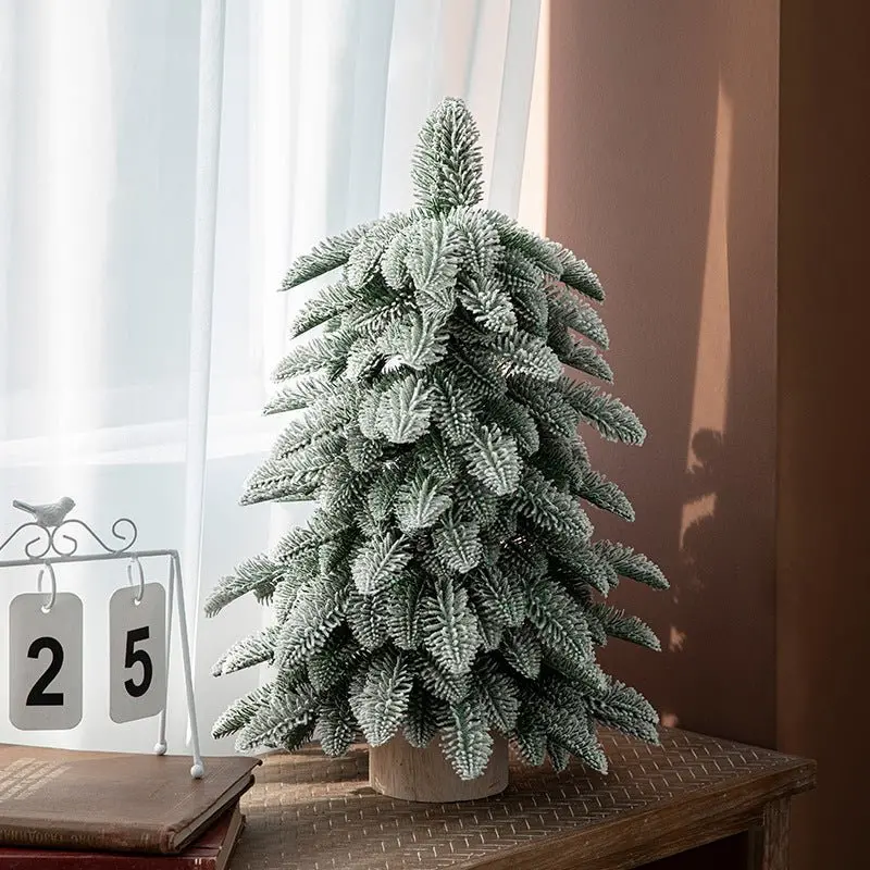 Danoz Frosted Mini Christmas Tree – 55Cm Snow-Dusted Tabletop Holiday Decoration 1