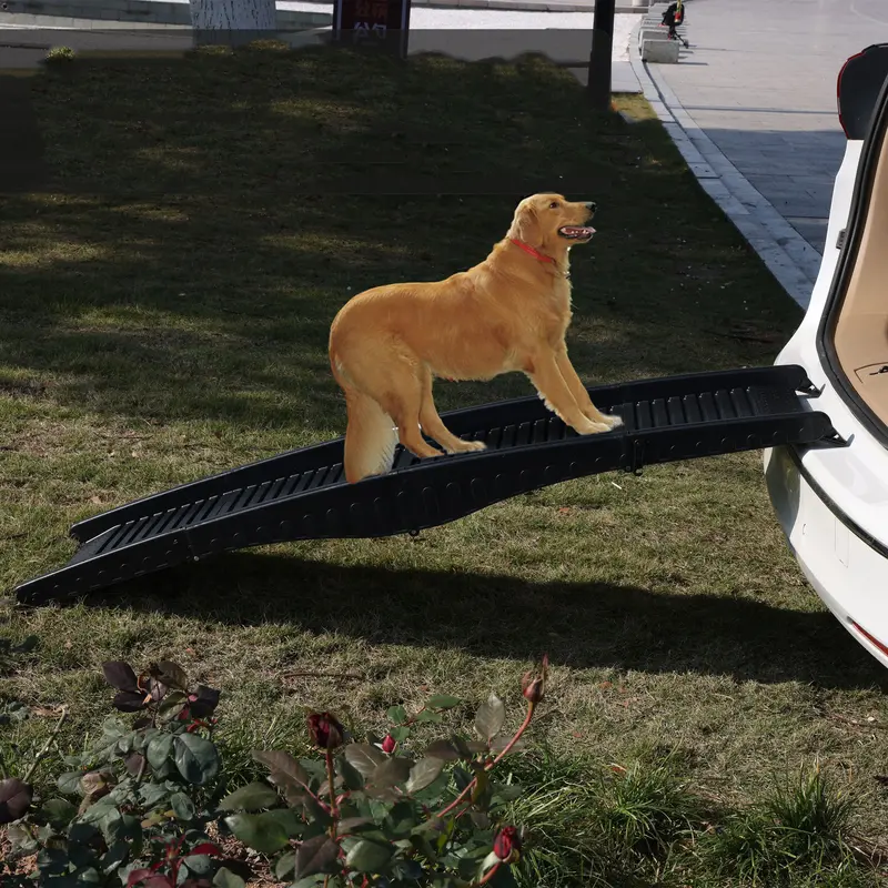 Danoz Furtastic 152 Cm Portable Pet Ramp For Dogs – Low-Profile Black Design 1