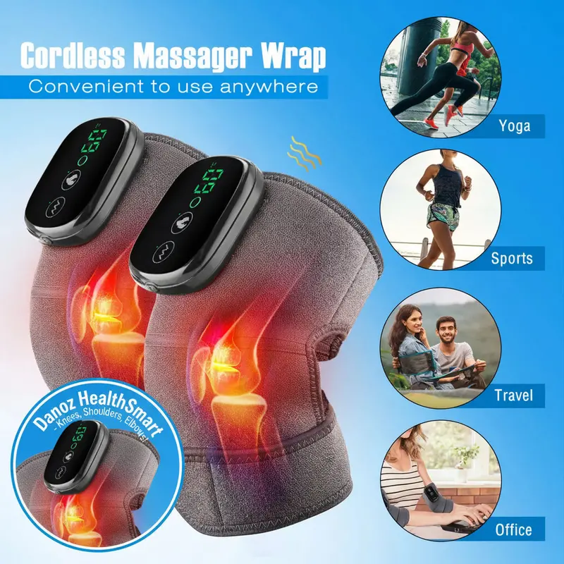 Danoz Healthsmart Usb-Heated Knee & Shoulder Massager – Vibrating Joint Relief Pad For Elbows, Knees & Shoulders 1