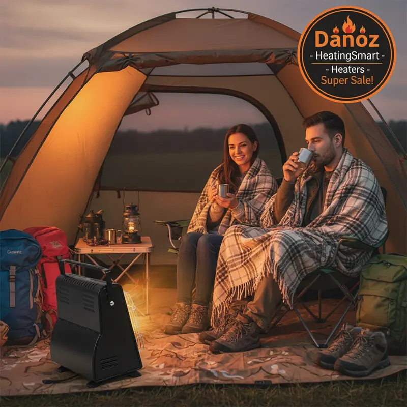 Danoz Heatingsmart Amz 1700W 2-In-1 Butane Camping Heater & Stove 1