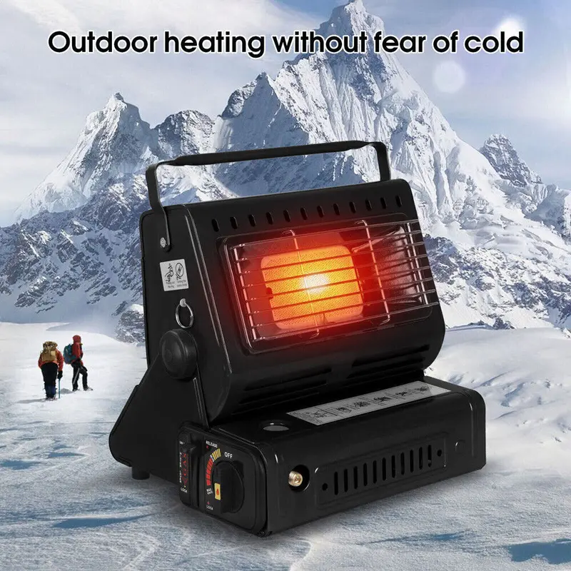 Danoz Heatingsmart Portable Camping Gas Heater – Outdoor Propane Stove For Hunting, Baking & Emergency Warmth (Black) 1