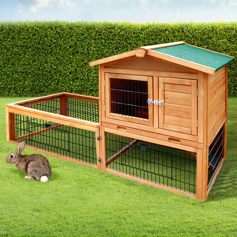 Danoz I.Pet Dual-Use Outdoor Enclosure – Spacious Chicken Coop & Rabbit Hutch With Extended Run 1