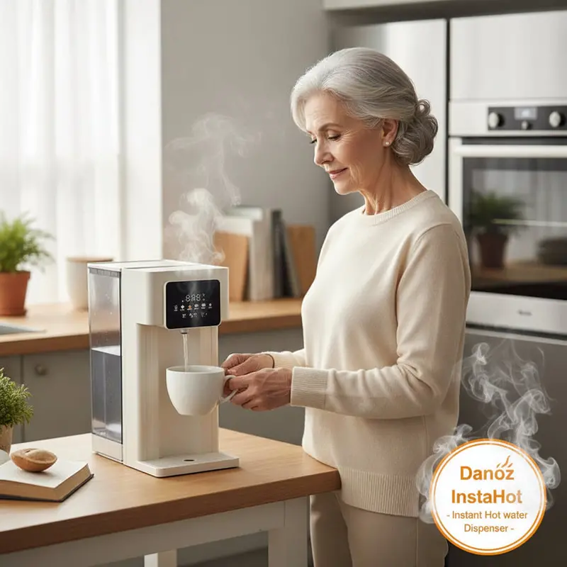 Danoz Instahot Instant Hot Water Dispenser With Lcd Display – Brew Tea, Coffee, Soups & Noodles In Seconds 2