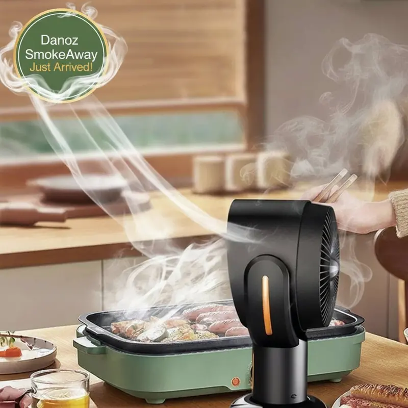 Danoz Kitchensmart Usb-Rechargeable Smoke Eliminator Fan – Portable Air Purifier For Indoor & Outdoor Use 1