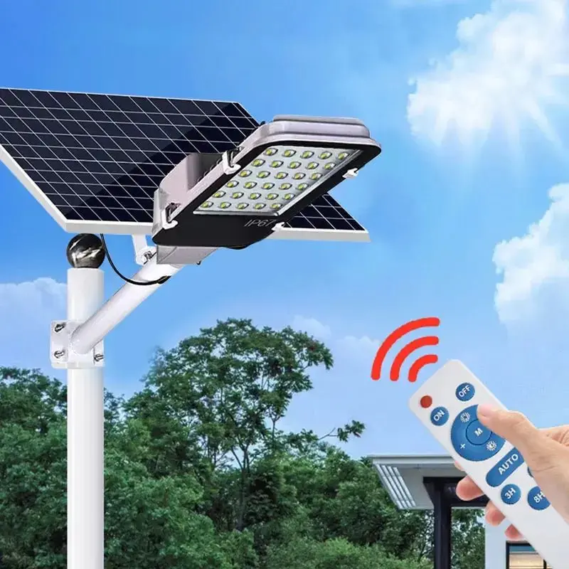 Danoz Led Solar Street Light – Weatherproof, High-Lumen Split-Panel Outdoor Security Floodlight 1