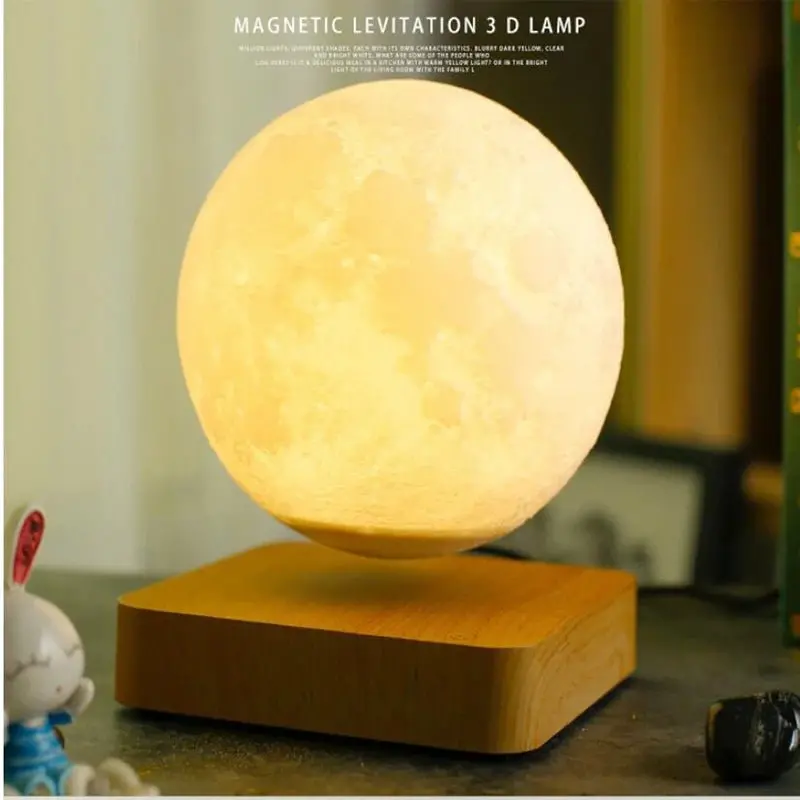 Danoz Levitating Moon Lamp – Magnetic Floating Night Light With Soft Ambient Glow 1