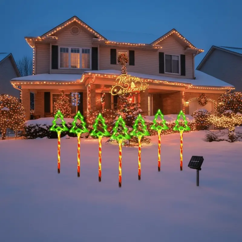 Danoz Lights Solar Candy Ground Lights – 5-Piece Outdoor Garden Decoration Set 1