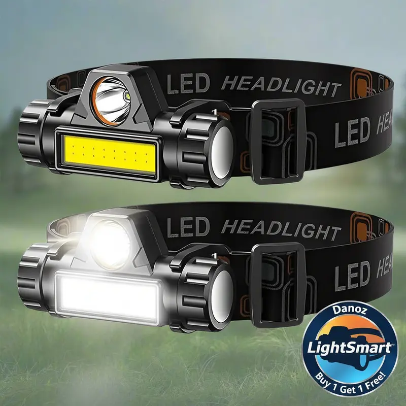 Danoz Lightsmart Rechargeable Cob Led Headlamp – Magnetic, Waterproof & Ultra-Bright Head Torch For Work & Outdoor Use 1