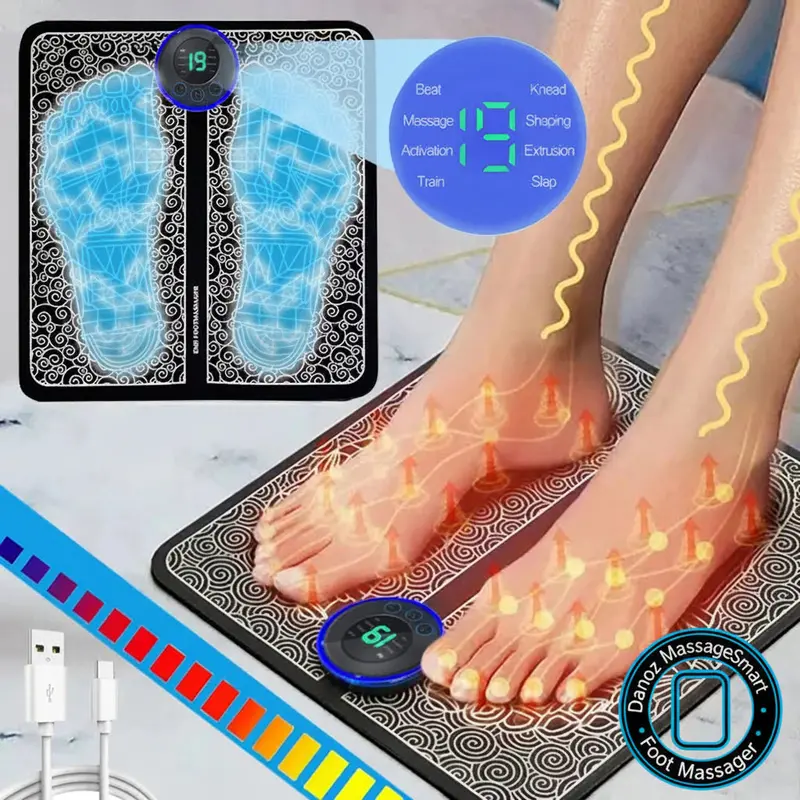 Danoz Massagesmart Usb-Charged Electric Foot Massager Pad 1