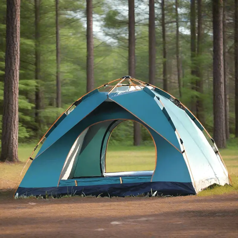 Danoz Outdoors 2–4-Person Dark Green Double-Door Tent – 200×150×110Cm Family Camping Shelter 1