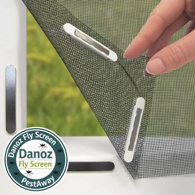 Danoz Pestsmart Magnetic Window Screen Kit – No-Drill, Cut-To-Size Insect Barrier For Homes 1