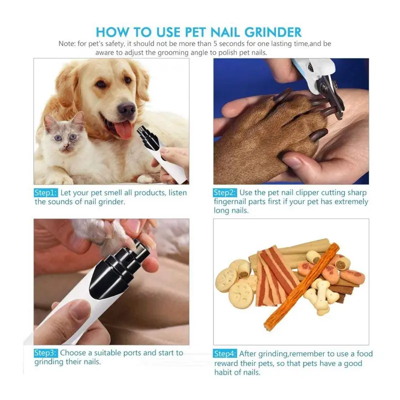 Danoz Pets N8 Pet Nail Grinder – Rechargeable Electric Trimmer For Dogs And Cats 1