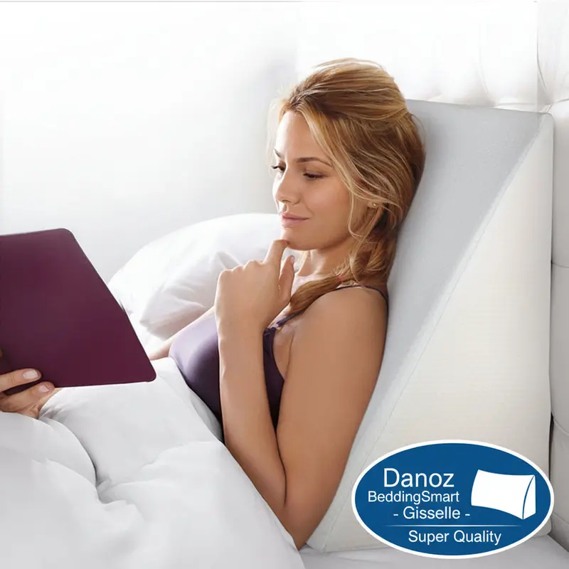 Danoz Pillowsmart Giselle White Wedge Pillow – Supportive Incline Pillow For Comfort & Recovery, Free Postage 1