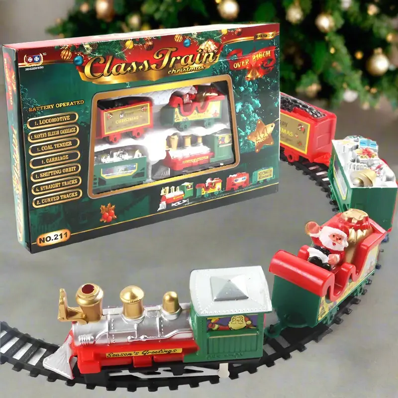 Danoz Realistic Electric Christmas Train Set – Animated Holiday Display 1