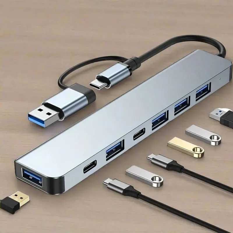 Danoz Smart Vienon Aluminum 7-In-1 Usb Hub – Usb 3.0 + 4X Usb 2.0 + 2X Usb-C 1