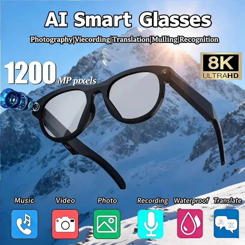Danoz Smartglasses – Ai-Enhanced 8K Hd Smart Glasses With 1200Mp Camera, Chatgpt Integration & Multilingual Translation 1