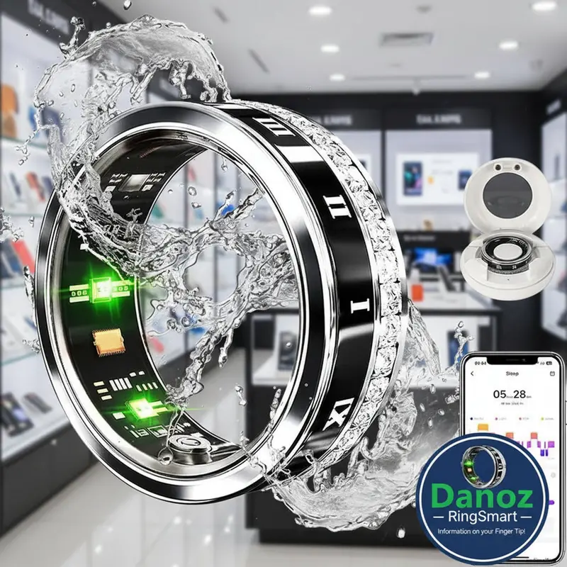Danoz Smartring – Ip68 Waterproof Fitness Ring For Heart Rate, Blood Oxygen & Sleep Tracking On Android & Ios 1