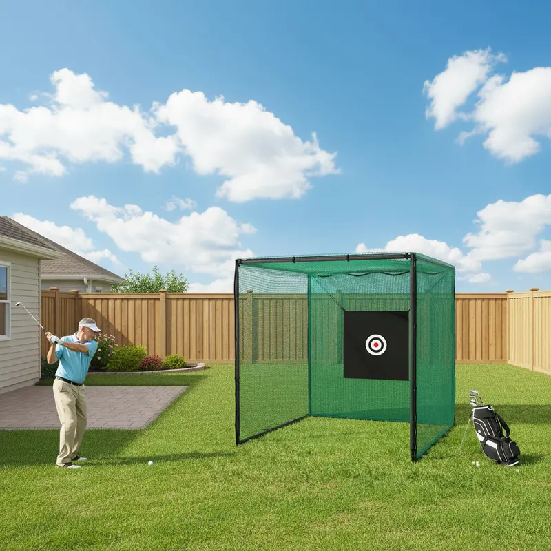 Danoz Sports Everfit 3M Golf Practice Net – Steel-Framed Hitting Cage For Golf & Baseball Training 1