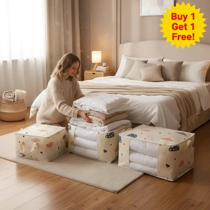 Danoz Storagesmart Vacuum-Seal Compression Bags – High-Capacity Organizers For Blankets, Bedding & Seasonal Clothes 1