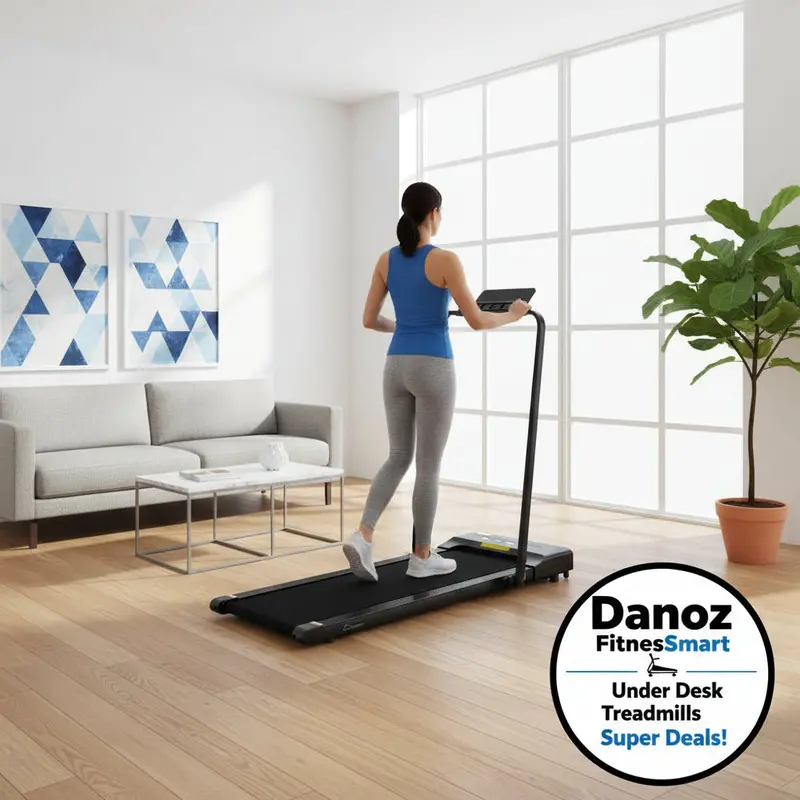 Danoz Walkabout Electric Walking Pad – Compact Under-Desk Treadmill For Home Fitness, 380Mm Running Surface, Black 1