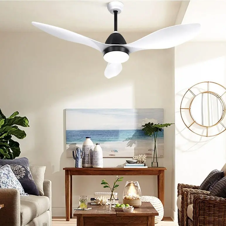 Devanti 48-Inch Dc Motor Ceiling Fan With Light And Remote – White 1