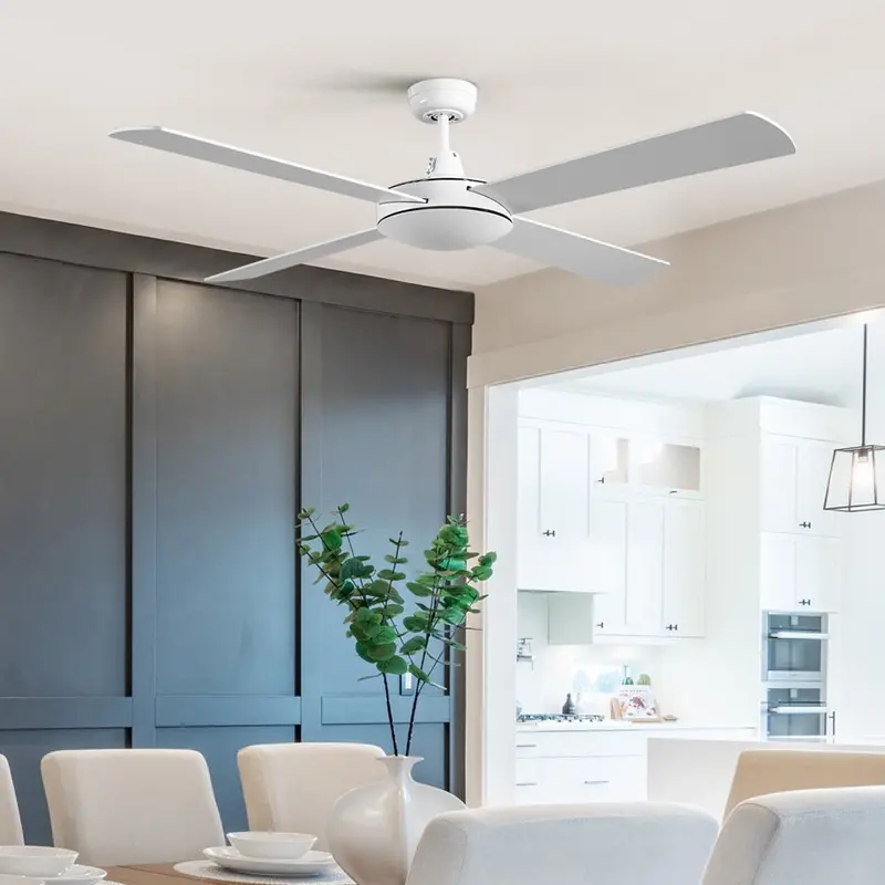 Devanti 52-Inch Ceiling Fan With Remote Control – Classic White 1