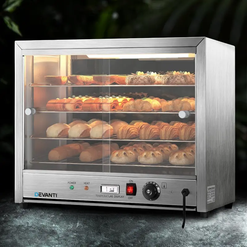 Devanti 64Cm Commercial Food Warmer Display Cabinet – Elegant Hot Food Presentation 1