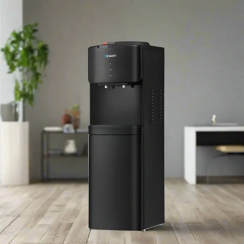 Devanti Sleek Black Freestanding Water Cooler By Danoz Direct – Modern Floor-Mounted Dispenser 1