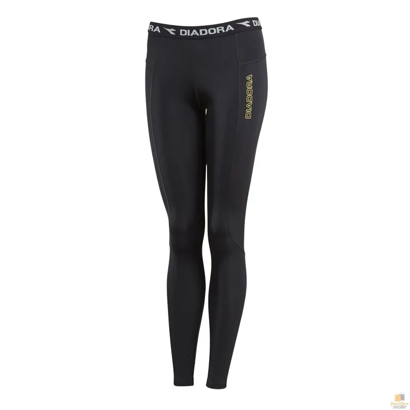 Diadora Women’S Full-Length Compression Yoga Tights – Black, Size 8 1