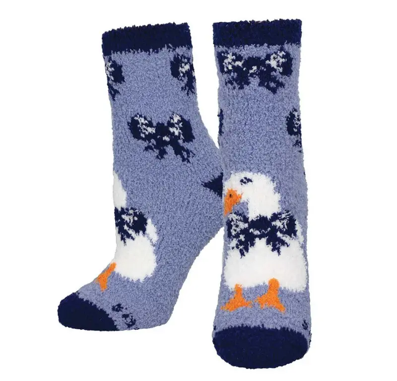 Duck-Themed Slipper – Blue, Women’S Size 9–11 1